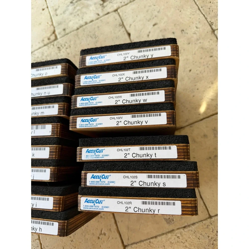 20 AccuCut 2 Inch Chunky Alphabet Lowercase Punctuation